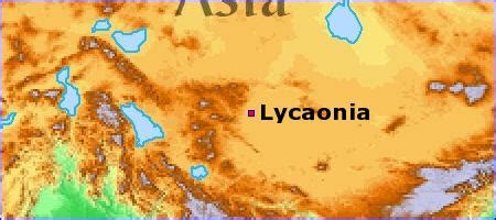 Map - Lycaonia - BibleBento.com