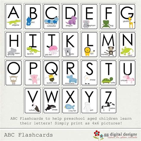 ABC Flashcards | Homeschool K | Pinterest