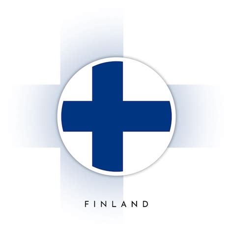 Premium Vector | Round flag of finland design