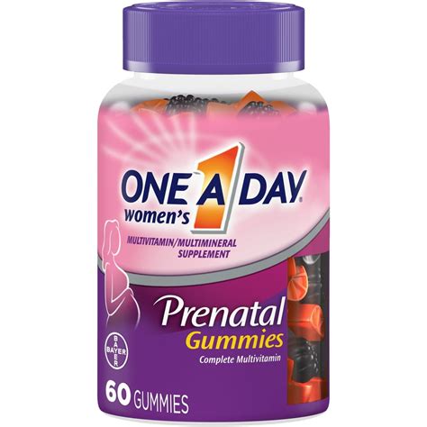 One A Day Prenatal Multivitamin Prenatal Gummies, 60 Count - Walmart ...