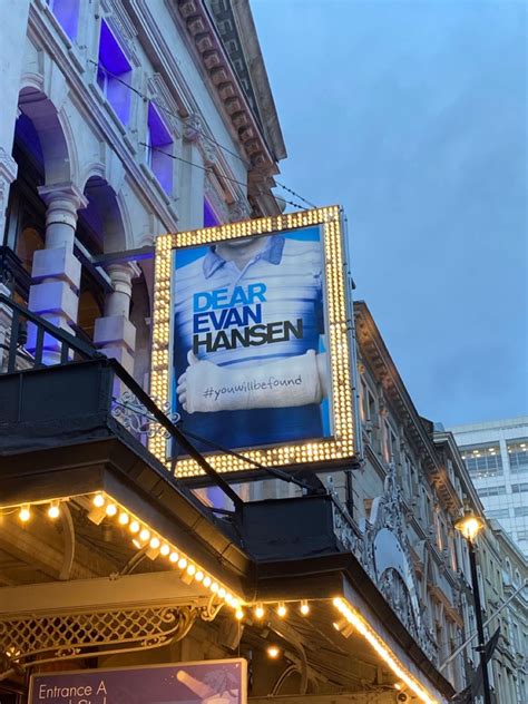 Dear Evan Hansen - West End lit up sign in 2023 | Dear evan hansen, Dear evan hansen musical ...