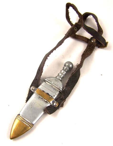 Gladiator Gladius with Sheath - Silver Handgrip |One-sixth Ancient ...