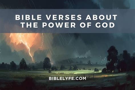 43 Bible Verses about the Power of God — Bible Lyfe