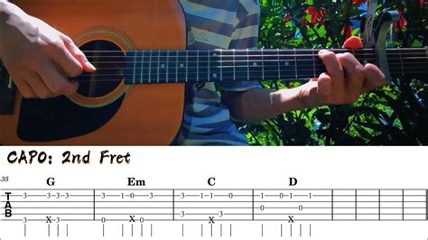 Line without a hook - Ricky Montgomery | BASIC Acoustic Fingerstyle Guitar tabs, chords ...