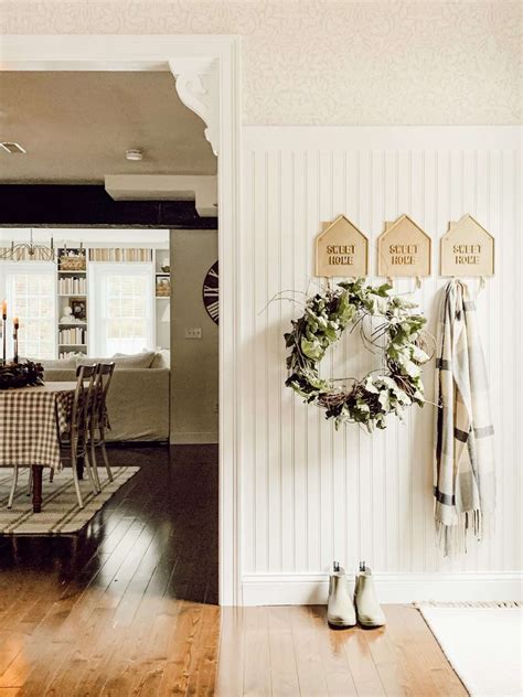 Country Cottage Wallpaper in the Kitchen & Entryway - Eleanor Rose Home