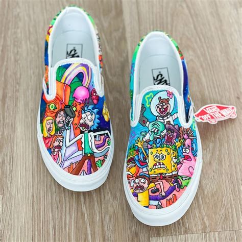 Custom Vans Slip Ons - Etsy