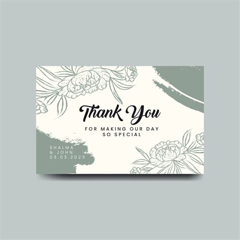 Thank you card design template. Luxury and elegant background. Vector ...