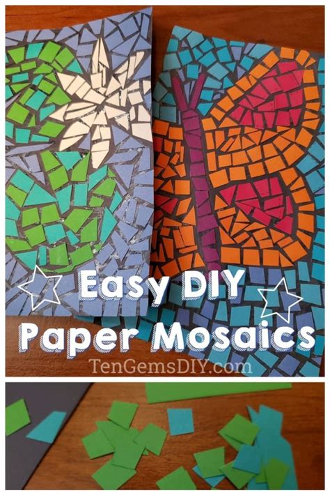 Paper Mosaic Art For Kids