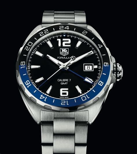 TAG Heuer Formula 1 GMT Watch With Black & Blue Bezel | aBlogtoWatch