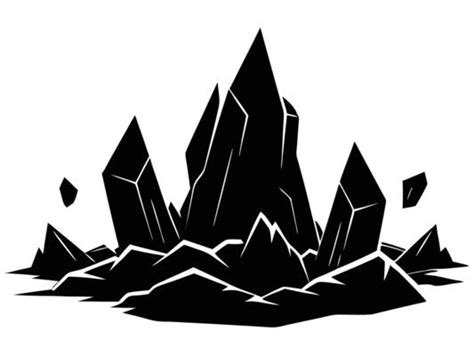 Rock Black And White Vector Art, Icons, and Graphics for Free Download