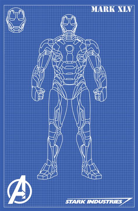 Iron Man Blueprint Wallpaper | Gasebo Wallpaper