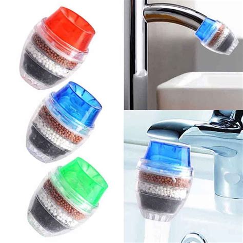 1 Pcs Tap Faucet Filter 5 Layers Drinking Water Purifier Water Filter Cartridge Home Kitchen Use ...