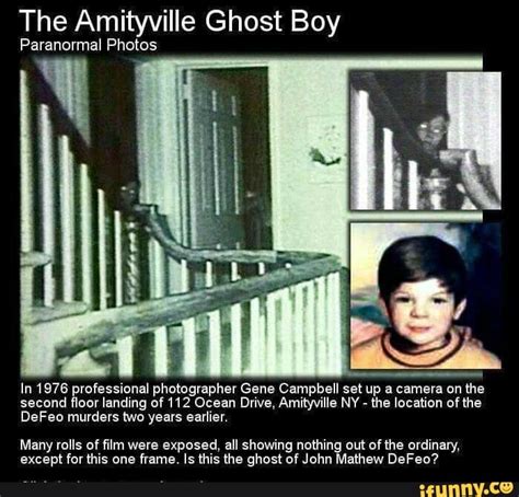 The Amityville Ghost Boy Paranormal Photos In 1976 professional ...