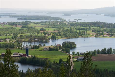 Kuva: kaunis Kemijärvi korkealta katsottuna - Visual Finland