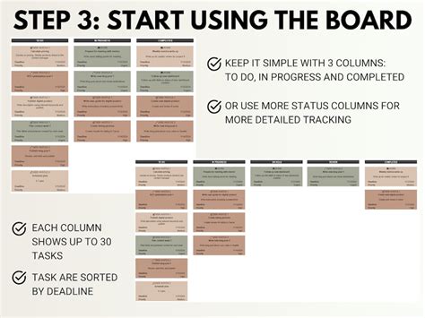 Kanban Board Google Sheets Kanban Board Excel Kanban Template Spreadsheet Digital Kanban ...