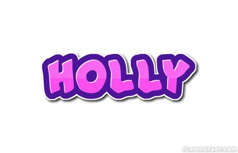 Holly Logo | Free Name Design Tool from Flaming Text