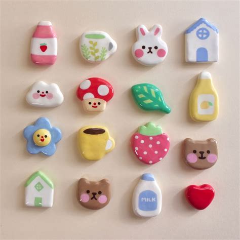 handmade clay pins | Diy clay crafts, Polymer clay crafts, Cute clay