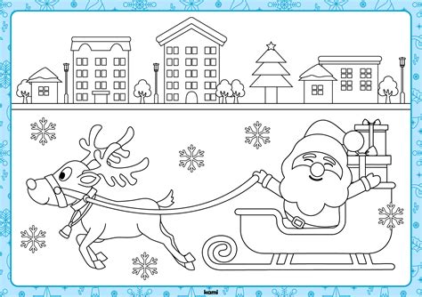 Christmas Coloring Page | Sleigh for Teachers | Perfect for grades 1st, 2nd, 3rd, 4th, 5th, K ...