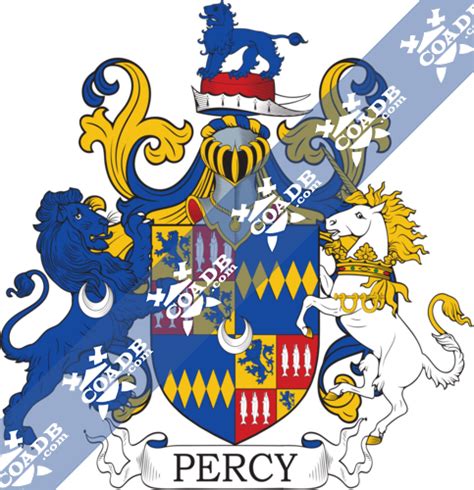 Percy Family Crest, Coat of Arms and Name History