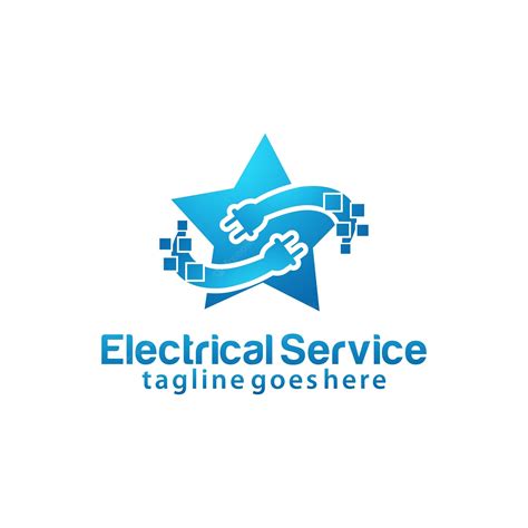 Premium Vector | Electrical service logo design template