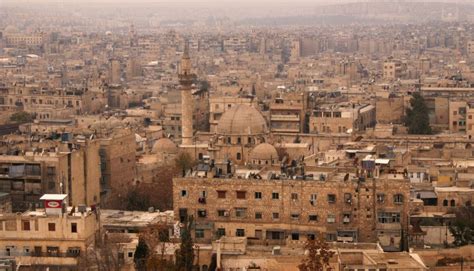 A general view shows the Old City of Aleppo as seen from the historic citadel in 2009 | Aleppo ...