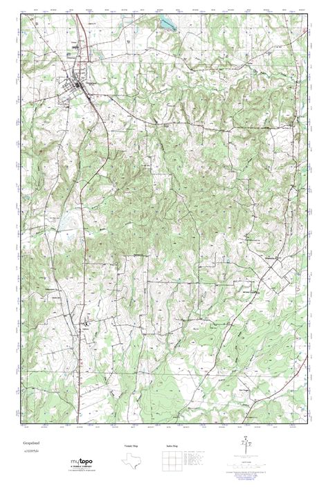 MyTopo Grapeland, Texas USGS Quad Topo Map