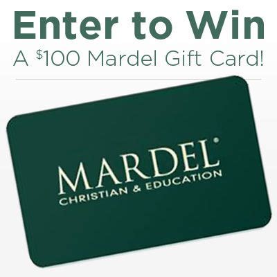 ENTER TO WIN A $100 MARDEL GIFT CARD! | Christian education, Gift card, Cards