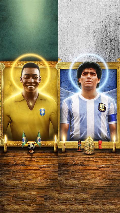 Pele And Maradona Wallpapers - TubeWP