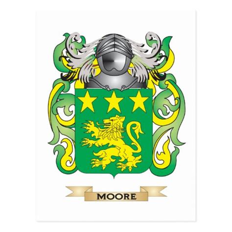 Moore Coat of Arms (Family Crest) Postcard | Zazzle