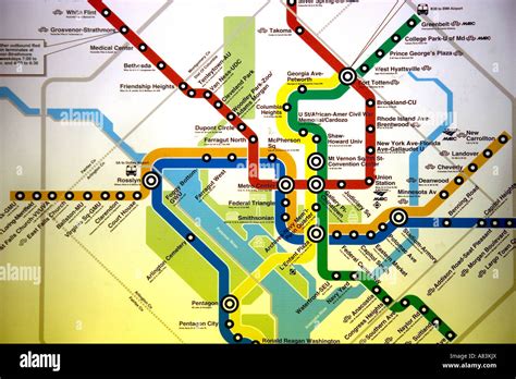 Metrorail Map Washington Dc | Coastal Map World