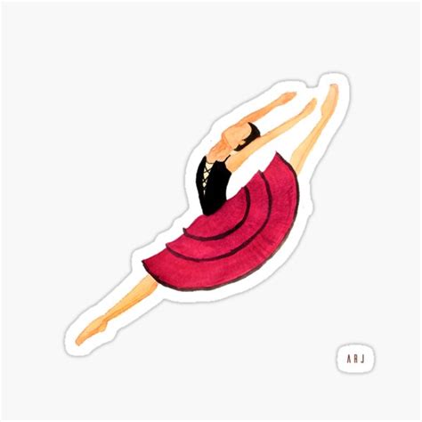 "Ballet Don Quixote - Kitri Act III" Sticker by ARJ- | Redbubble