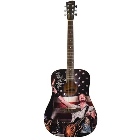 Ted Nugent Autographed American Flag Guitar