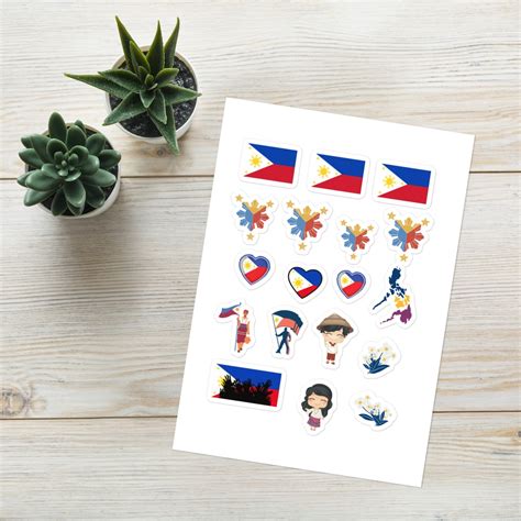 Filipino Sticker Sheet/ Philippine Flag Sticker/ Philippine Star ...