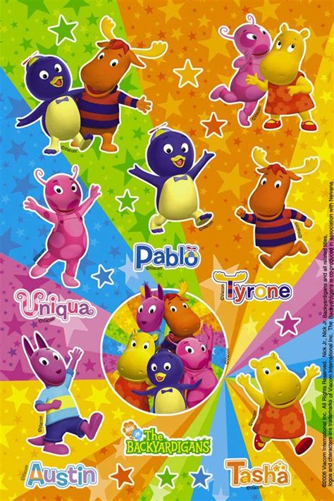 what are names of the backyardigans | Cheap Backyardigans Stickers (2 ...