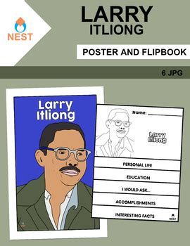 Larry Itliong Poster and Flipbook by Elvia Montemayor -Nest- | TPT