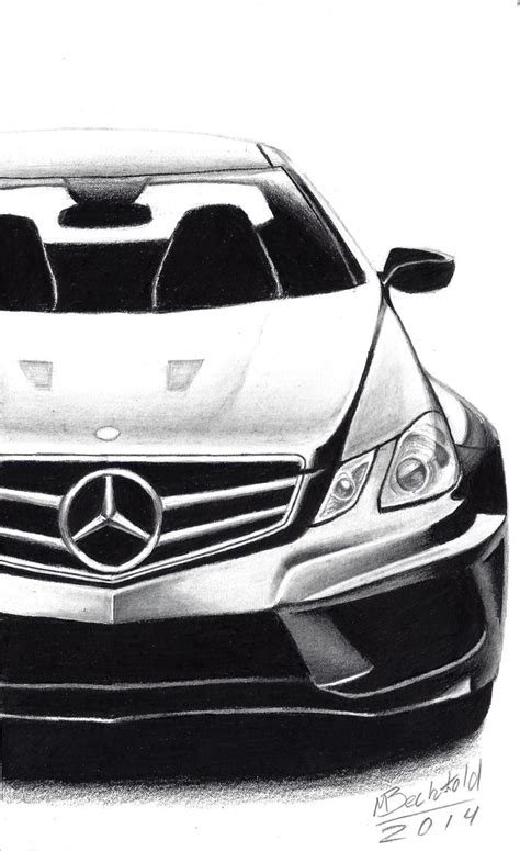 Mercedes Benz E63 AMG W207 Realistic Car Drawing by MaxBechtold on DeviantArt