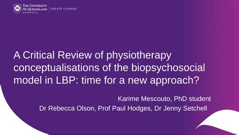 (PDF) A critical review of physiotherapy conceptualisations of the BPS ...