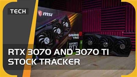 RTX 3070 and 3070 Ti stock tracker in the US and UK