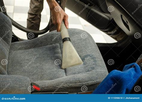 Cleaning of Car Seat with Wet Vacuum Cleaner Stock Photo - Image of ...