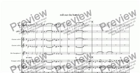 roll out the barrel - Download Sheet Music PDF file