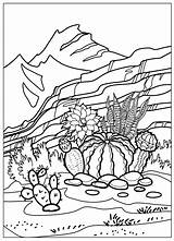 Desert Landscape Coloring Pages sketch template