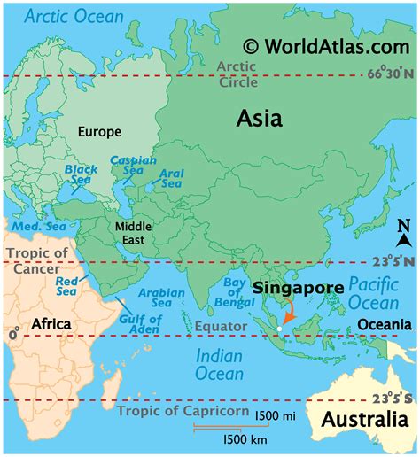 Singapore Map / Geography of Singapore / Map of Singapore - Worldatlas.com