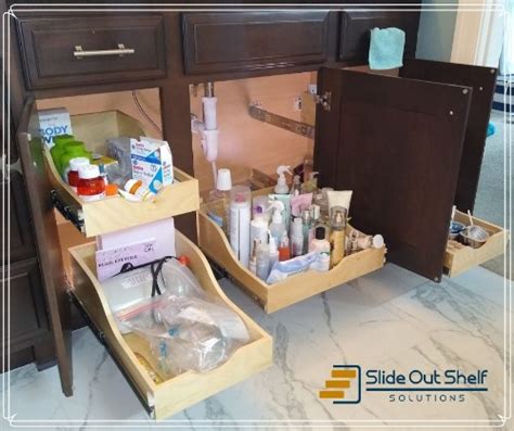 Custom Slide Out Shelves Increase Cabinet Storage | Harmony Home Concepts | Wichita, Ks