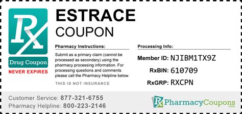 Estrace Coupon - Pharmacy Discounts Up To 90%