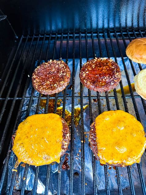 These Traeger Smoked Burgers are juicy and flavorful with a delicious ...