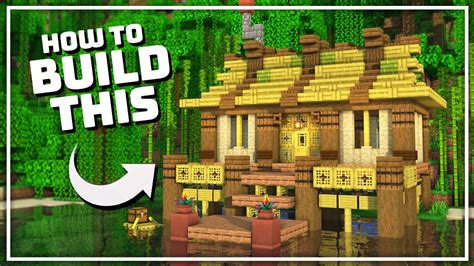 How to Build a Bamboo Starter House | Minecraft 1.20 Tutorial - YouTube