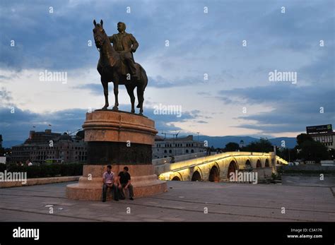 Old town of Skopje, Macedonia Stock Photo - Alamy