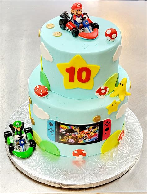 Mario Kart (2 Tier Cake) | Local Pickup at Dewey's Bakery