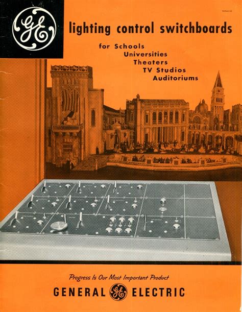 VINTAGE THEATRE CATALOGS: 1954 GENERAL ELECTRIC LIGHTING CONTROL ...