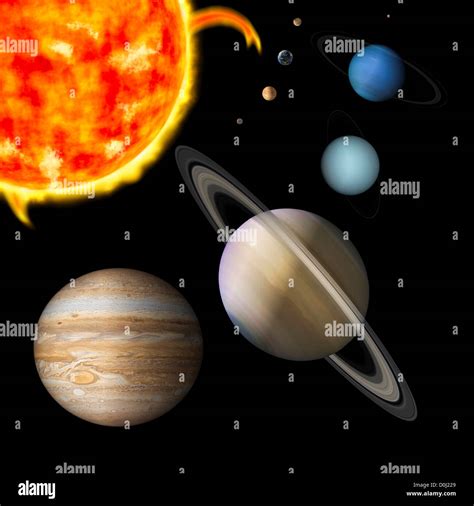 Nine Planets Solar System Colors